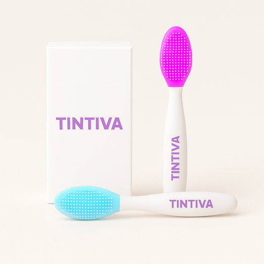Brosse Exfoliante Lèvres Silicone – Double Face, Lot de 4 | Tintiva