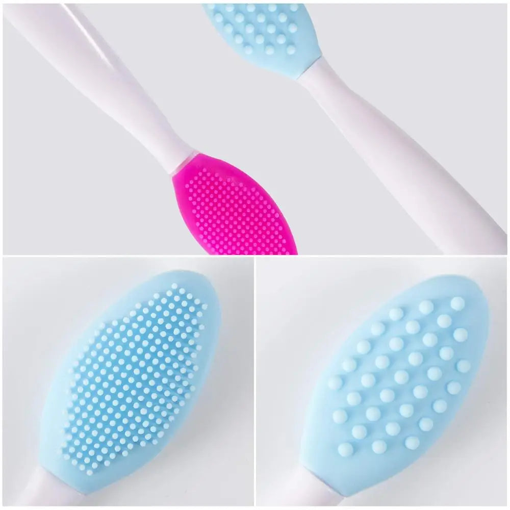 Brosse Exfoliante Lèvres Silicone – Double Face, Lot de 4 | Tintiva