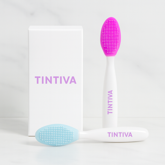 Brosse Exfoliante Lèvres Silicone – Double Face, Lot de 4 | Tintiva