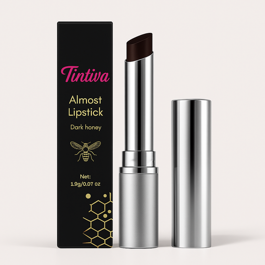 Baume à Lèvres Teinté Miel Noir – Hydratation & Brillance | Tintiva