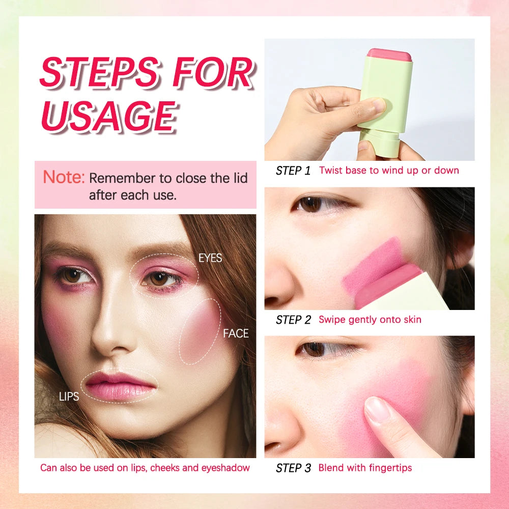 Blush Stick Crème 2-en-1 – Fini Naturel & Effet Bonne Mine | Tintiva