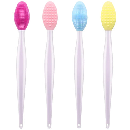 Brosse Exfoliante Lèvres Silicone – Double Face, Lot de 4 | Tintiva