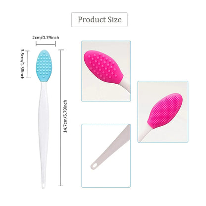 Brosse Exfoliante Lèvres Silicone – Double Face, Lot de 4 | Tintiva
